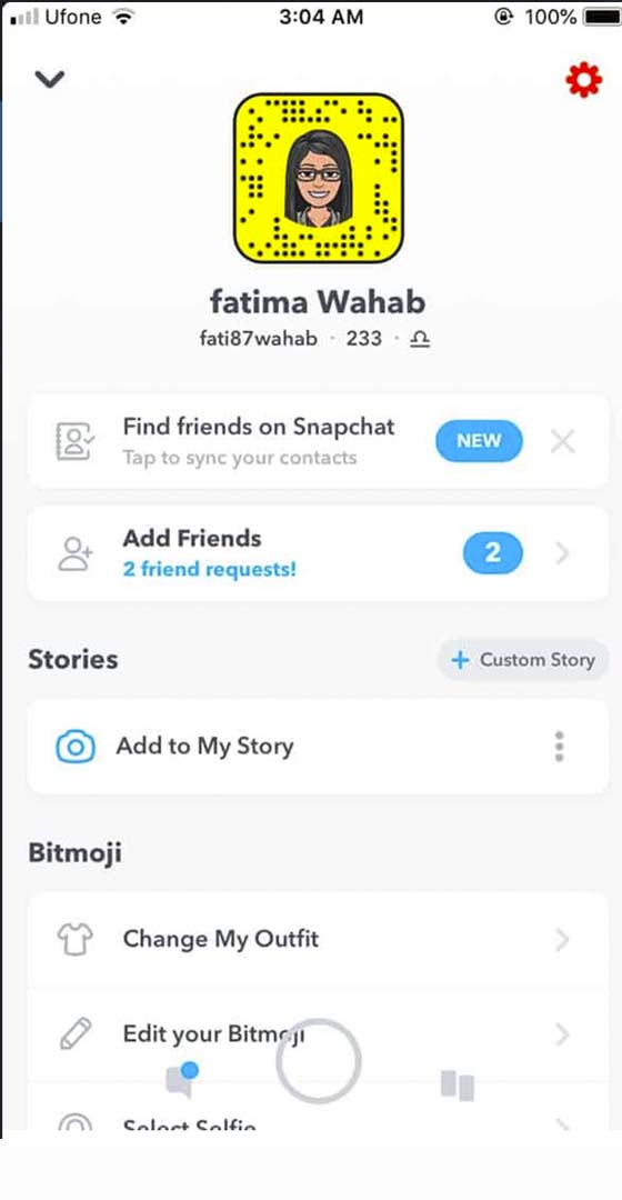 Snapchat profieltracking instellen